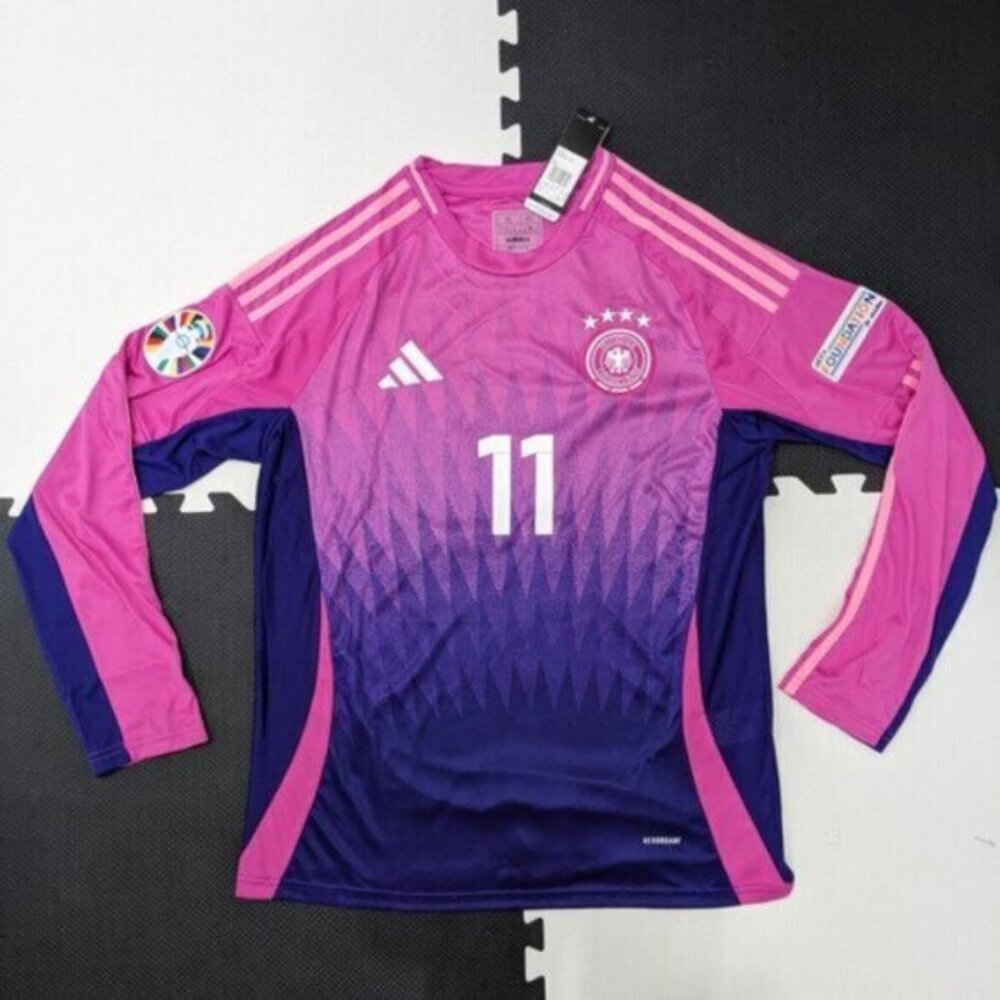 XL Kroos Adidas Germany 2024 Pink & Purple Euro  Jersey